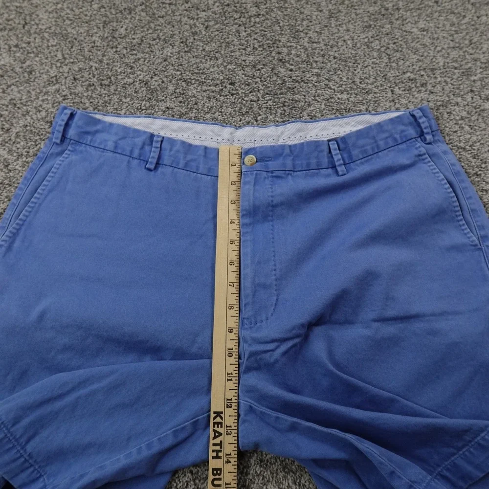 Peter Millar Shorts Mens 40 Blue Chino Golf Pima Cotton Casual Preppy Flat Front